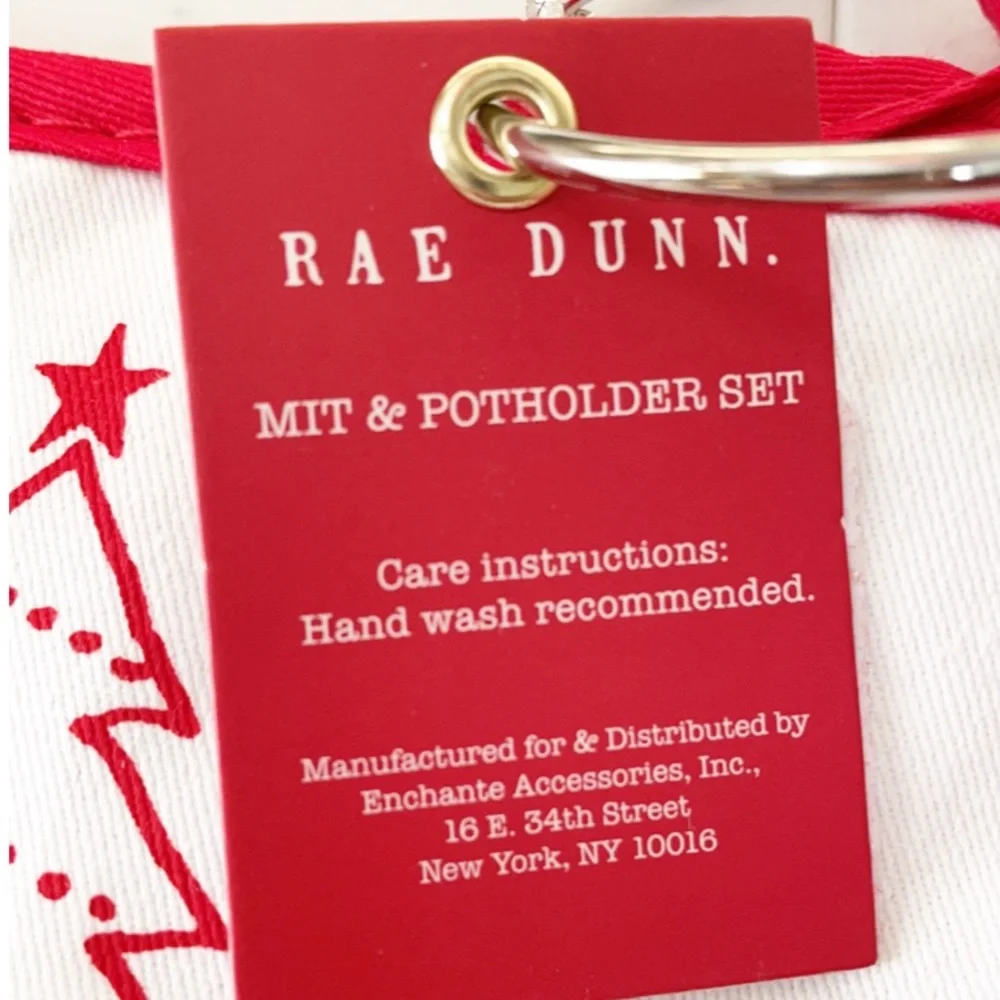 NEW Rae Dunn JOY TO THE WORLD Mitt/MAKING SPIRITS BRIGHT Potholder Set